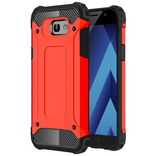 Military Defender Tough Shockproof Case for Samsung Galaxy A5 (2017) - Red